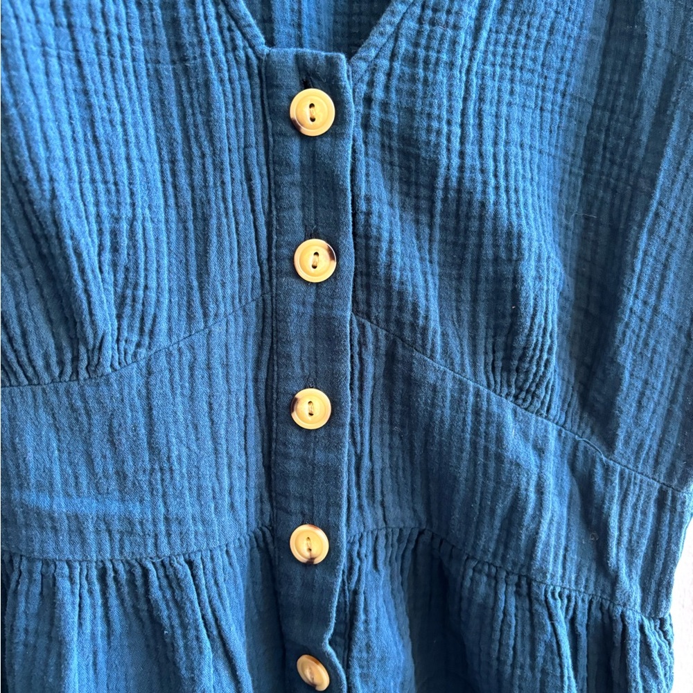 Universal Thread Dark Teal Romper - Picture 2 of 4